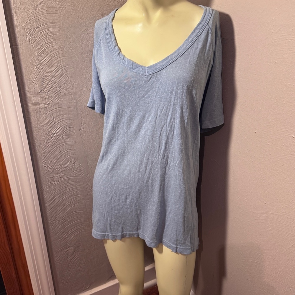 Aerie offline blue oversized comfy tshirt size med
